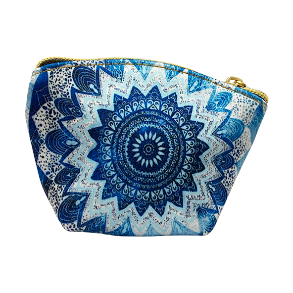 Mandala Azul - Mini Monedero Chula Moda Latina